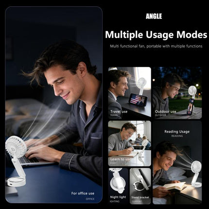 F20 Portable Magnetic Folding Fan with LED