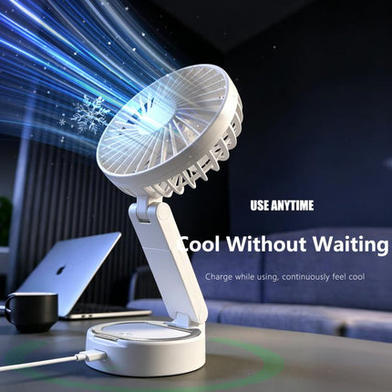 F20 Portable Magnetic Folding Fan with LED
