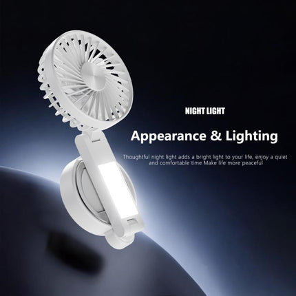 F20 Portable Magnetic Folding Fan with LED