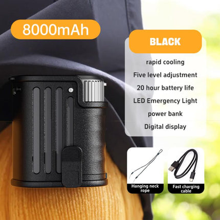 DSF110 High Speed Motor Waist Fan with LED Light