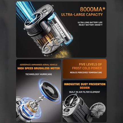 DSF110 High Speed Motor Waist Fan with LED Light