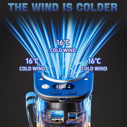 DSF110 High Speed Motor Waist Fan with LED Light