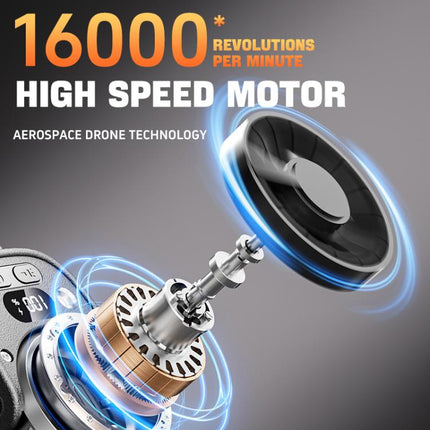 DSF110 High Speed Motor Waist Fan with LED Light