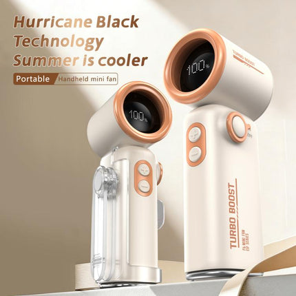 F6 Portable High-Speed Handheld Fan with Waist Clip