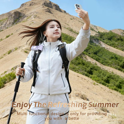 F6 Portable High-Speed Handheld Fan with Waist Clip
