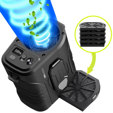 G10 Noise Reduction Motor Waist Mounted Fan with LED Light