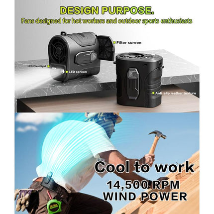 G10 Noise Reduction Motor Waist Mounted Fan with LED Light