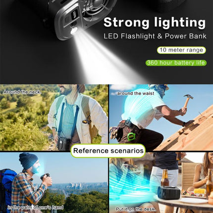 G10 Noise Reduction Motor Waist Mounted Fan with LED Light