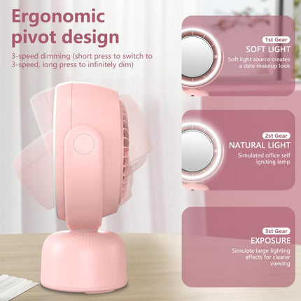 F2 Makeup Mirror Beauty Fill Light Desktop Fan