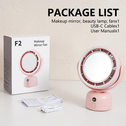F2 Makeup Mirror Beauty Fill Light Desktop Fan
