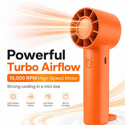 DF-91 Portable High-Speed Handheld Fan with Desktop Stand