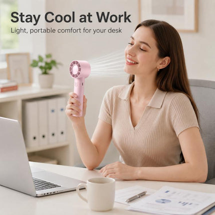 DF-91 Portable High-Speed Handheld Fan with Desktop Stand
