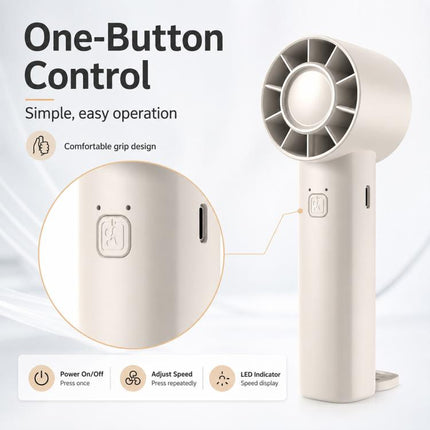 DF-91 Portable High-Speed Handheld Fan with Desktop Stand