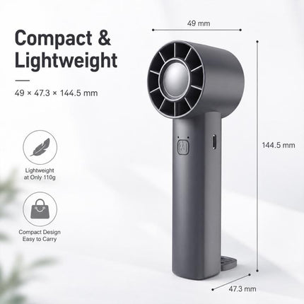 DF-91 Portable High-Speed Handheld Fan with Desktop Stand