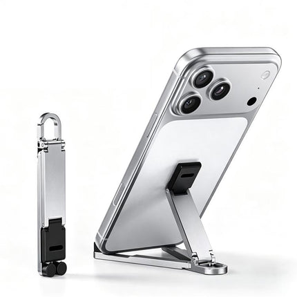 Mini Foldable Aluminum Alloy Keychain Phone Holder