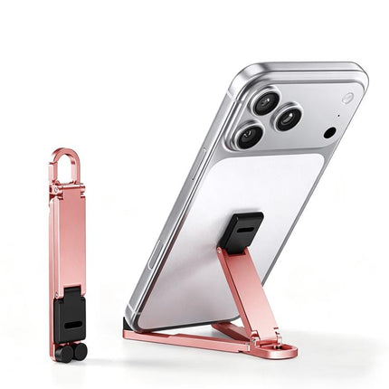 Mini Foldable Aluminum Alloy Keychain Phone Holder