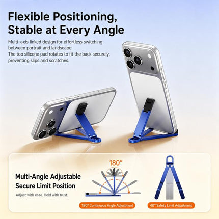 Mini Foldable Aluminum Alloy Keychain Phone Holder