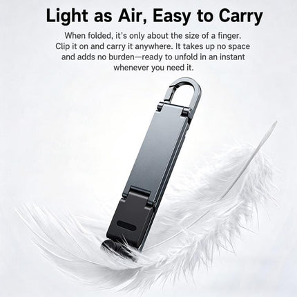Mini Foldable Aluminum Alloy Keychain Phone Holder