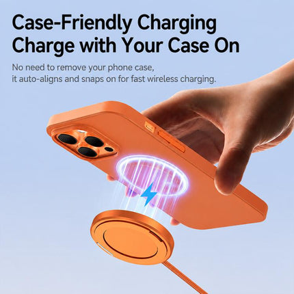 25W Fast Charging Magnetic Wireless Charger with Stand Function