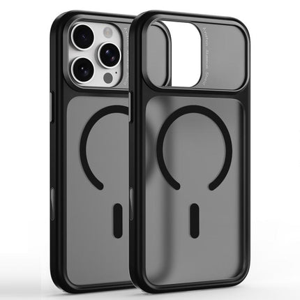 Metal Camera Frame TPU + PC Magnetic Phone Case, For iPhone 17 Pro Max, For iPhone 17 Pro, For iPhone 16 Pro Max, For iPhone 16 Pro