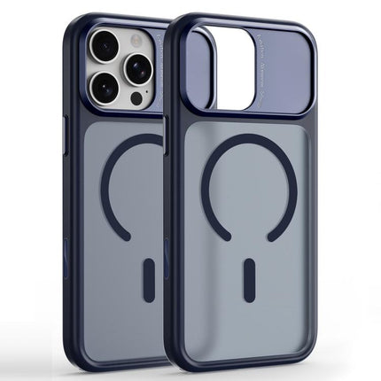 Metal Camera Frame TPU + PC Magnetic Phone Case, For iPhone 17 Pro Max, For iPhone 17 Pro, For iPhone 16 Pro Max, For iPhone 16 Pro