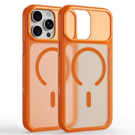 Metal Camera Frame TPU + PC Magnetic Phone Case, For iPhone 17 Pro Max, For iPhone 17 Pro, For iPhone 16 Pro Max, For iPhone 16 Pro