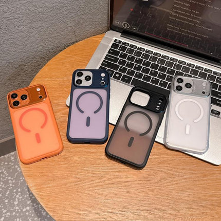 Metal Camera Frame TPU + PC Magnetic Phone Case, For iPhone 17 Pro Max, For iPhone 17 Pro, For iPhone 16 Pro Max, For iPhone 16 Pro