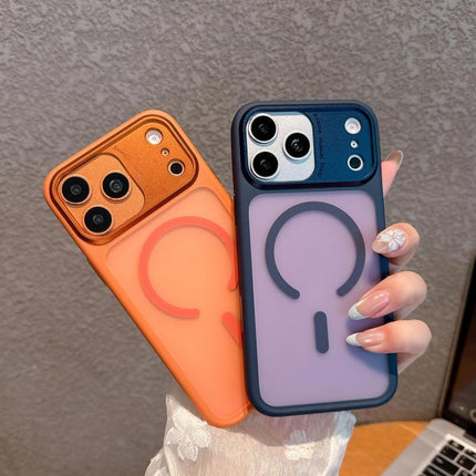 Metal Camera Frame TPU + PC Magnetic Phone Case, For iPhone 17 Pro Max, For iPhone 17 Pro, For iPhone 16 Pro Max, For iPhone 16 Pro