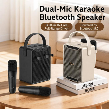 ZGA PZ010 Portable Dual Mic Karaoke Bluetooth Speaker