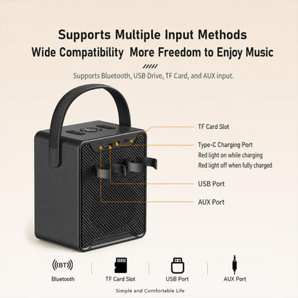 ZGA PZ010 Portable Dual Mic Karaoke Bluetooth Speaker
