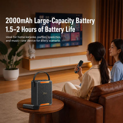 ZGA PZ010 Portable Dual Mic Karaoke Bluetooth Speaker