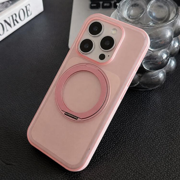 360 Rotation Holder Magnetic Phone Case with AI Camera Button, For iPhone 16 Pro, For iPhone 16