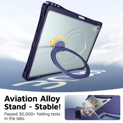 Dual-Color 360 Pivot Holder Tablet Case with Pen Slot & Shoulder Strap, For iPad Air 13 2026 / 2025 / 2024, For iPad Air 11 2026 / 2025 / 2024, For iPad Pro 11 2025 / 2024, For iPad 2025 / 2022