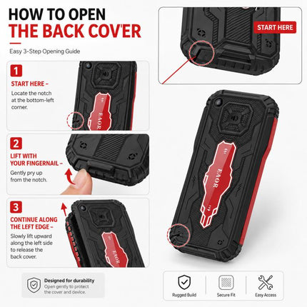 HE248 Rugged Style Phone, 2.4 inch, 3D Keys Network: 2G, Dual SIM, BT, Torch, Russian Keyboard, EU Plug, US Plug, UK Plug