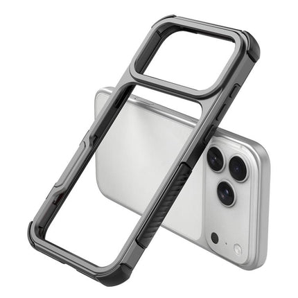 Aluminum Alloy Frame + TPU Hollow Air Bag Shockproof Phone Case, For iPhone 17 Pro Max, For iPhone 17 Pro