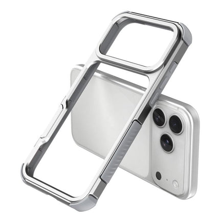 Aluminum Alloy Frame + TPU Hollow Air Bag Shockproof Phone Case, For iPhone 17 Pro Max, For iPhone 17 Pro