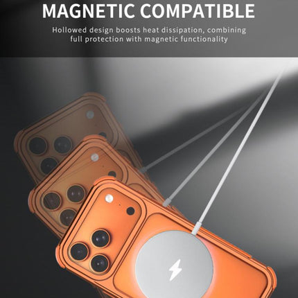 Aluminum Alloy Frame + TPU Hollow Air Bag Shockproof Phone Case, For iPhone 17 Pro Max, For iPhone 17 Pro