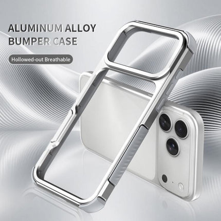 Aluminum Alloy Frame + TPU Hollow Air Bag Shockproof Phone Case With Lanyard Holes, For iPhone 17 Pro Max, For iPhone 17 Pro