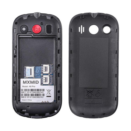 MXMID A8 Pro, 2.0 inch Big Button Rugged Style Senior Phone, SOS, BT, Torch, Network: 2G, EU Plug, US Plug, UK Plug, AU Plug