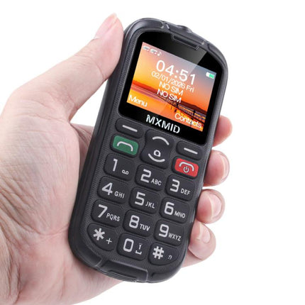 MXMID A8 Pro, 2.0 inch Big Button Rugged Style Senior Phone, SOS, BT, Torch, Network: 2G, EU Plug, US Plug, UK Plug, AU Plug