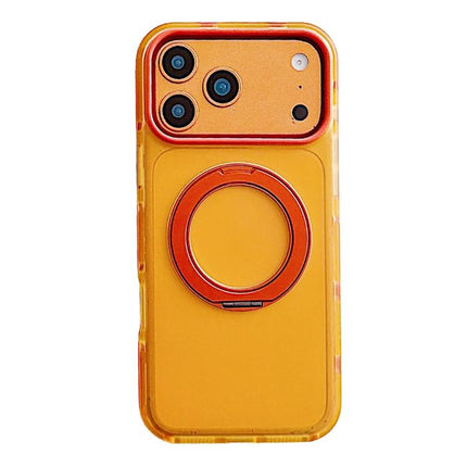 Metal 360 Rotating Holder Magnetic PC Phone Case, For iPhone 17 Pro Max, For iPhone 17 Pro, For iPhone 17, For iPhone 16 Pro Max