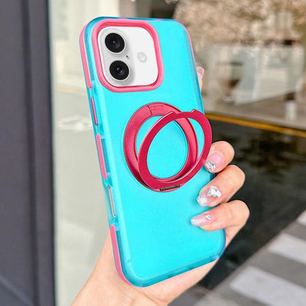 Metal 360 Rotating Holder Magnetic PC Phone Case, For iPhone 17 Pro Max, For iPhone 17 Pro, For iPhone 17, For iPhone 16 Pro Max