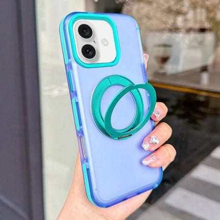 Metal 360 Rotating Holder Magnetic PC Phone Case, For iPhone 17 Pro Max, For iPhone 17 Pro, For iPhone 17, For iPhone 16 Pro Max