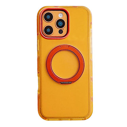 Metal 360 Rotating Holder Magnetic PC Phone Case, For iPhone 17 Pro Max, For iPhone 17 Pro, For iPhone 17, For iPhone 16 Pro Max