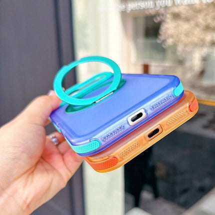 Metal 360 Rotating Holder Magnetic PC Phone Case, For iPhone 17 Pro Max, For iPhone 17 Pro, For iPhone 17, For iPhone 16 Pro Max