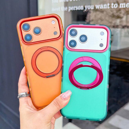 Metal 360 Rotating Holder Magnetic PC Phone Case, For iPhone 14 Pro, For iPhone 14 Pro Max