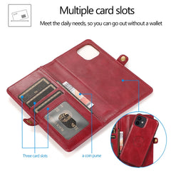 Multiple Card Slots Detachable Magnetic Horizontal Flip Leather Case with Card Slots & Holder & Wallet, For iPhone 12 mini, For iPhone 12 / 12 Pro, For iPhone 12 Pro Max