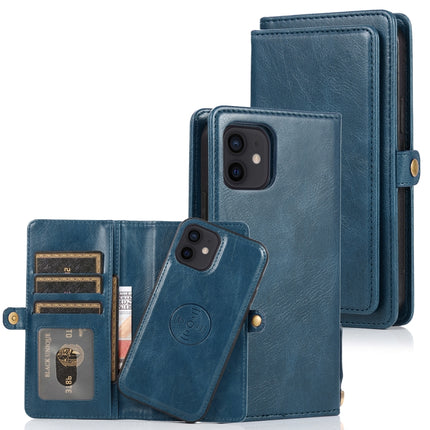 Estuche de cuero con tapa horizontal magnética desmontable con ranuras para tarjetas, soporte y billetera, para iPhone 12 mini, iPhone 12/12 Pro, iPhone 12 Pro Max