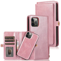 Multiple Card Slots Detachable Magnetic Horizontal Flip Leather Case with Card Slots & Holder & Wallet, For iPhone 12 mini, For iPhone 12 / 12 Pro, For iPhone 12 Pro Max