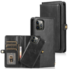 Multiple Card Slots Detachable Magnetic Horizontal Flip Leather Case with Card Slots & Holder & Wallet, For iPhone 12 mini, For iPhone 12 / 12 Pro, For iPhone 12 Pro Max